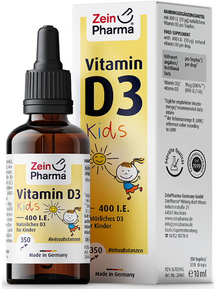 1-Vitamin D3 Drops For Kids, 400IU - 10 ml. 1