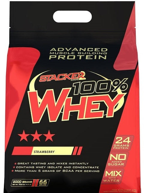 1-100% Whey, Strawberry - 2000 grams 1