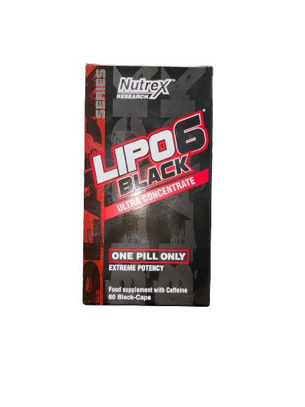 1-Lipo-6 Black Ultra Concentrate, Extreme Potency - 60 black caps 1