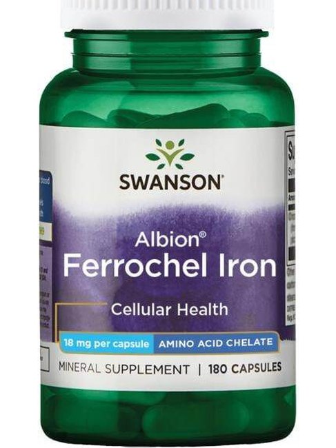 1-Albion Ferrochel Iron, 18mg - 180 caps 1