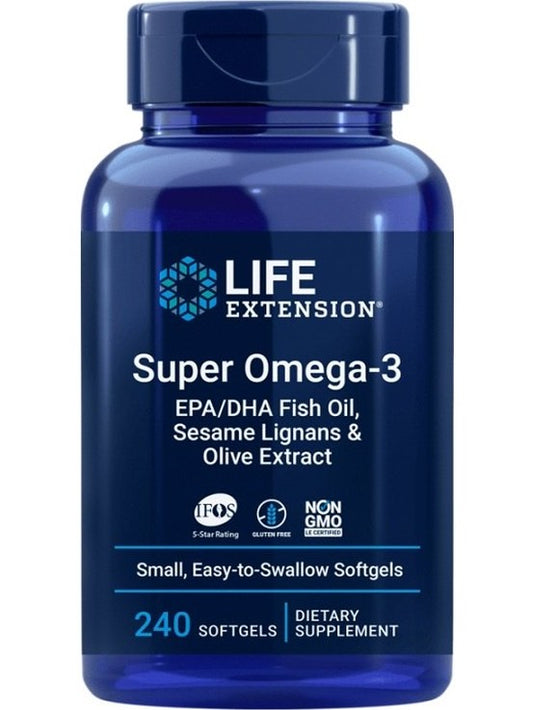 1-Super Omega-3 EPA/DHA with Sesame Lignans & Olive Extract - 240 softgels 1
