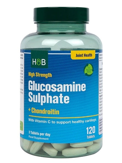 1-High Strength Glucosamine Sulphate + Chondroitin - 120 tablets 1
