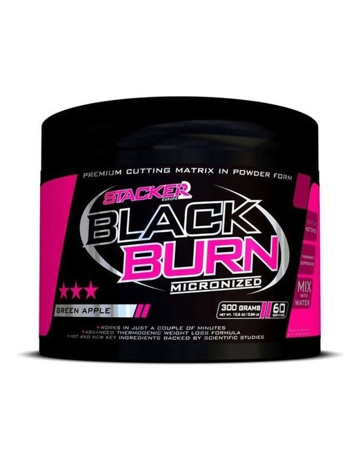 1-Black Burn Micronized, Green Apple - 300 grams 1