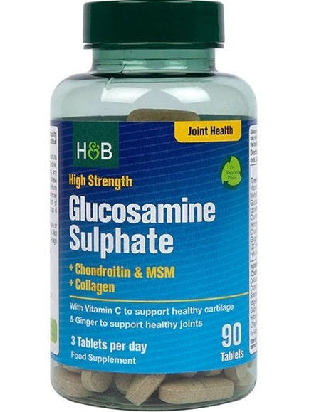 1-High Strength Glucosamine Sulphate + Chondroitin & MSM + Collagen - 90 tablets 1