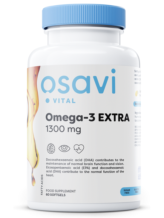 1-Omega-3 Extra Molecularly Distilled, 1300mg (Lemon) - 60 softgels 1