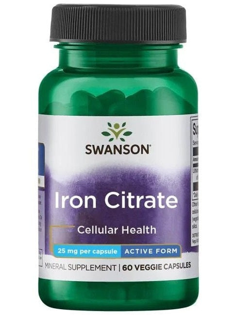 1-Iron Citrate, 25mg - 60 vcaps 1