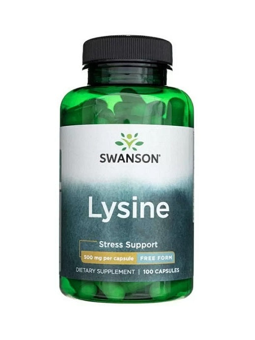 1-Lysine, 500mg Free-Form - 100 caps 1