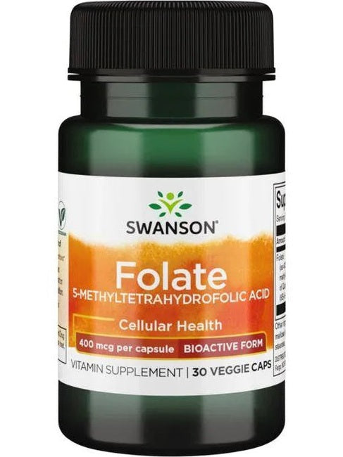 1-Folate (5-Methyltetrahydrofolic Acid), 400mcg - 30 vcaps 1