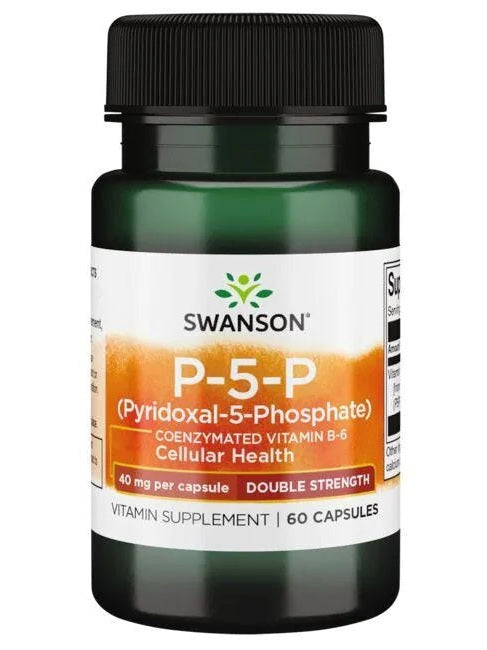 1-P-5-P (Pyridoxal-5-Phosphate) Coenzymated Vitamin B6, 40mg - 60 caps 1