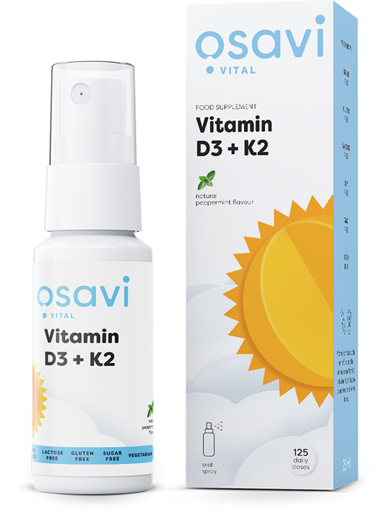 1-Vitamin D3 + K2 Oral Spray, Peppermint - 25 ml. 1