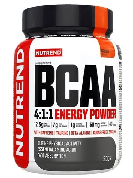 1-BCAA 4:1:1 Energy Powder, Orange - 500 grams 1