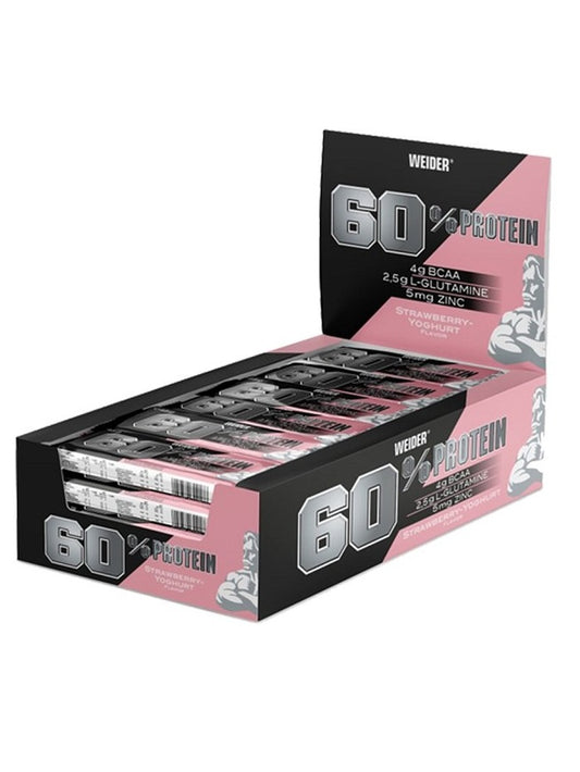 1-60% Protein Bar, Strawberry-Yoghurt - 24 x 45g 1