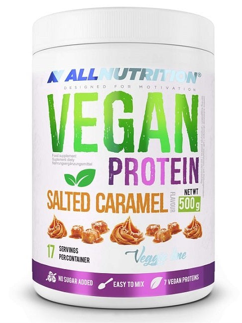 1-Vegan Protein, Salted Caramel - 500 grams 1