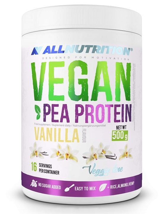 1-Vegan Pea Protein, Vanilla - 500 grams 1