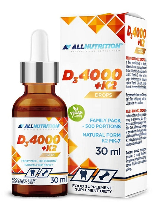1-Vit D3 4000 + K2 Drops - 30 ml. 1
