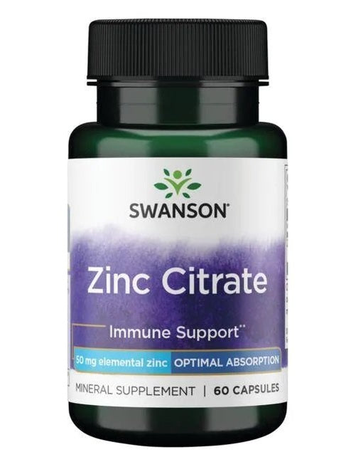 1-Zinc Citrate, 50mg - 60 caps 1