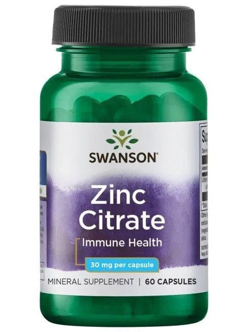 1-Zinc Citrate, 30mg - 60 caps 1