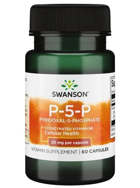 1-P-5-P (Pyridoxal-5-Phosphate) Coenzymated Vitamin B6, 20mg - 60 caps 1