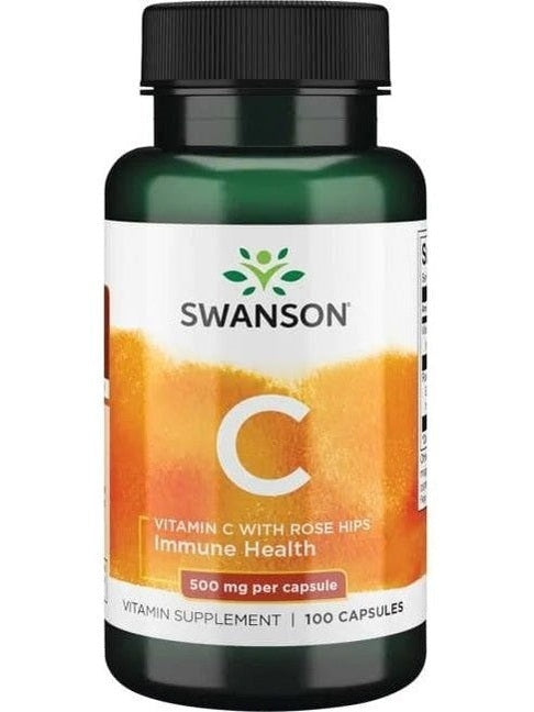 1-Vitamin C with Rose Hips Extract, 500mg - 100 caps 1