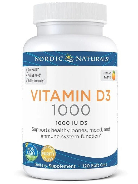 1-Vitamin D3, 1000 IU Orange - 120 softgels 1