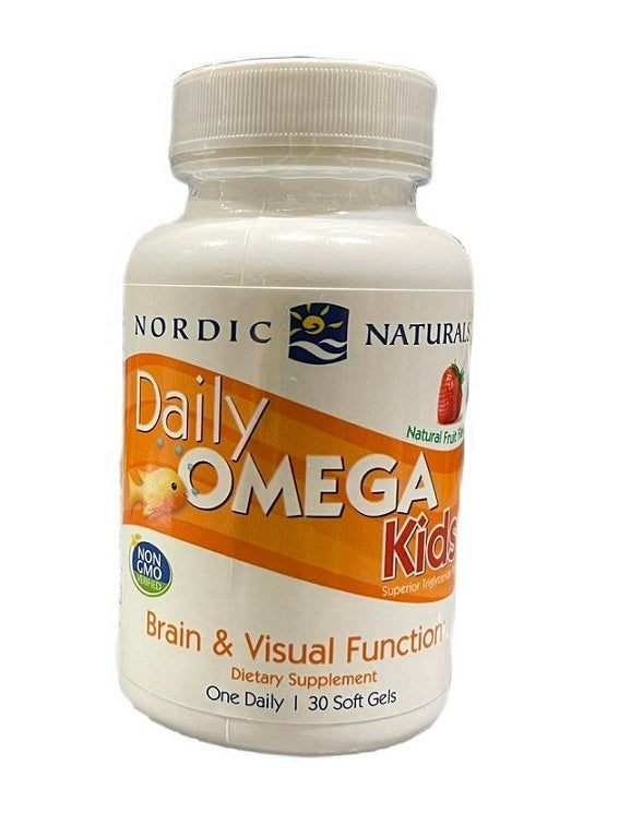 1-Daily Omega Kids, Natural Fruit Flavor - 30 softgels 1