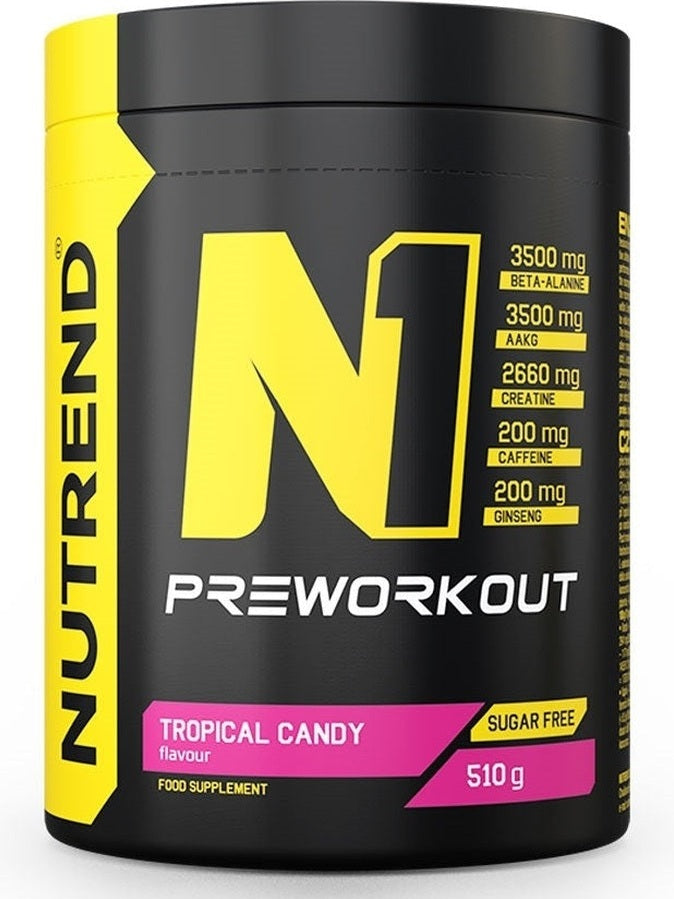 1-N1 Pre-Workout, Tropical Candy - 510 grams 1