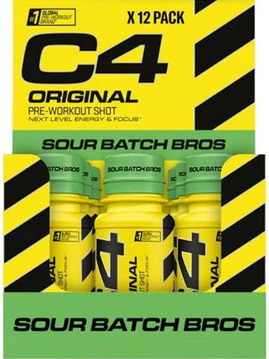 1-C4 Original Pre-Workout Shot, Sour Batch Bros - 12 x 60 ml. 1