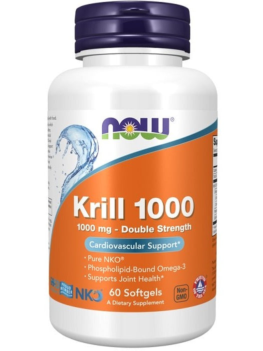 1-Krill Oil, 1000mg Double Strength - 60 softgels 1