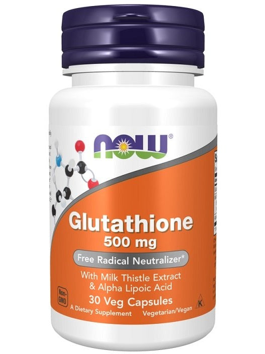 1-Glutathione with Milk Thistle Extract & Alpha Lipoic Acid, 500mg - 30 vcaps 1