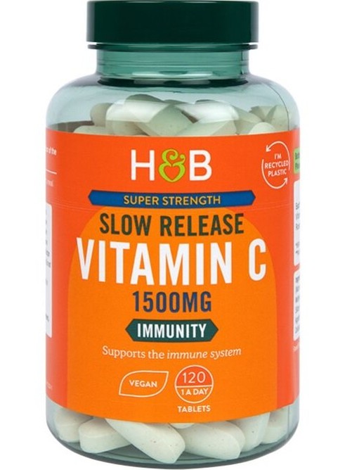 1-Super Strength Slow Release Vitamin C, 1500mg - 120 vegan tablets 1
