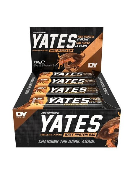 1-Yates Protein Bar, Chocolate Caramel - 12 x 60g 1