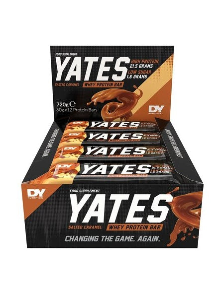 1-Yates Protein Bar, Salted Caramel - 12 x 60g 1
