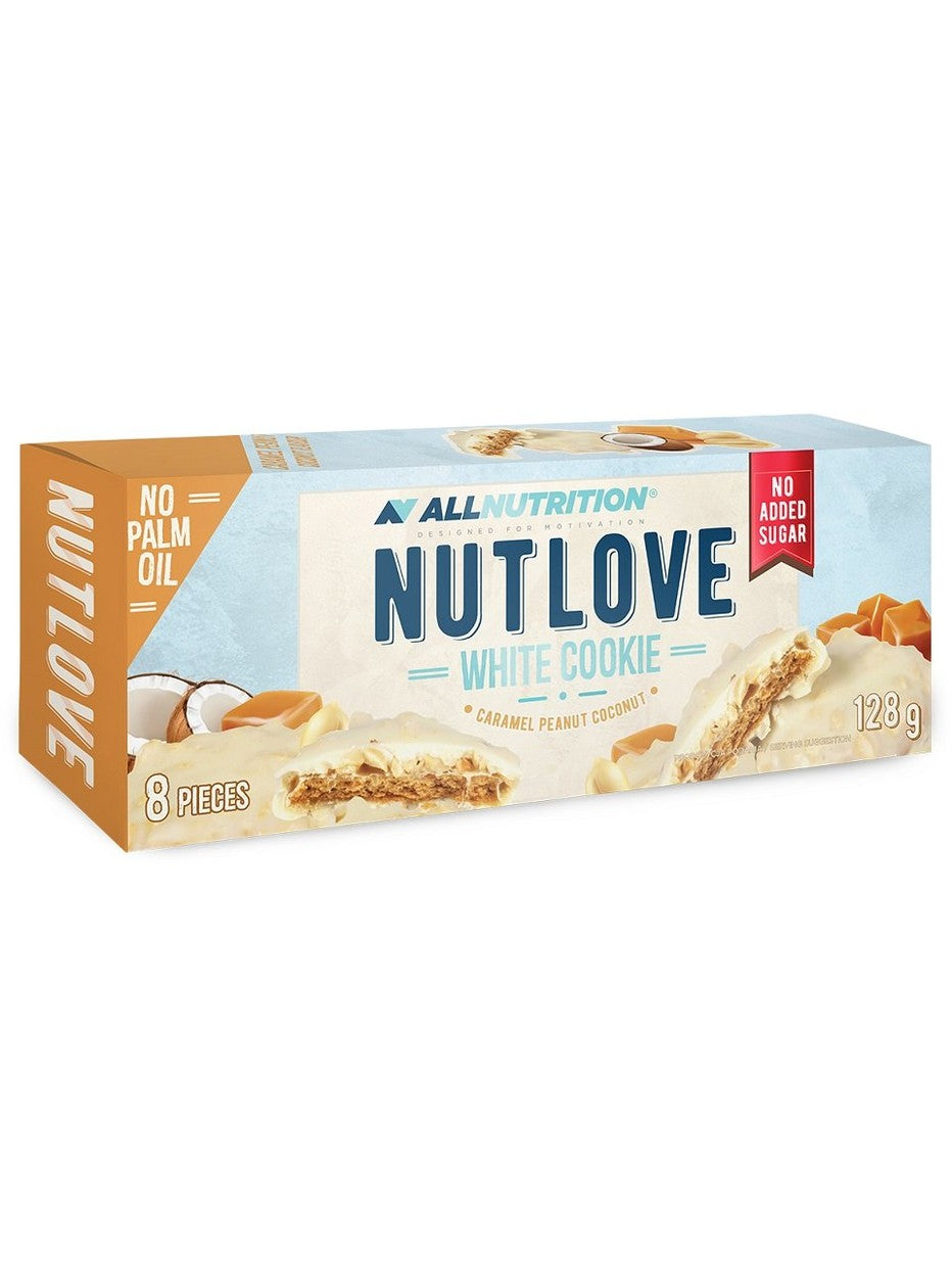 1-Nutlove White Cookie, Caramel Peanut Coconut - 8 cookies 1