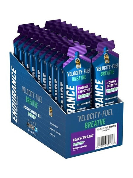 1-Endurance Breathe Isotonic Energy Gel, Blackcurrant - 20 x 60g 1