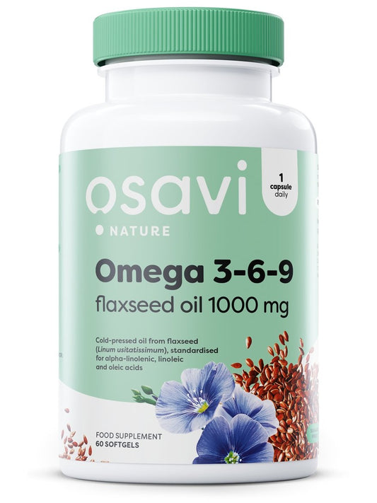 1-Omega 3-6-9 Flaxseed Oil, 1000mg - 60 softgels 1