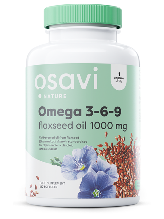 1-Omega 3-6-9 Flaxseed Oil, 1000mg - 120 softgels 1