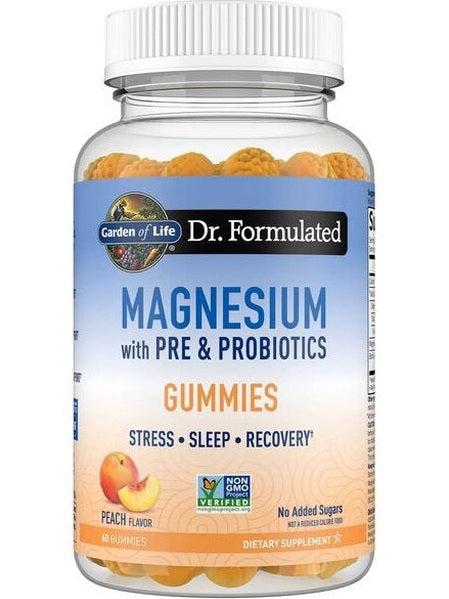 1-Dr. Formulated Magnesium with Pre & Probiotics Gummies, Peach - 60 gummies 1