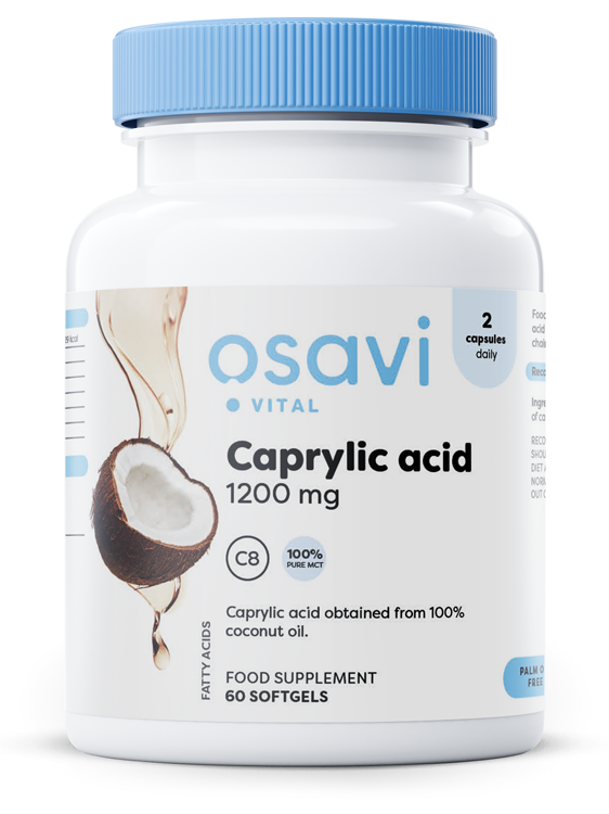 1-Caprylic Acid, 1200mg - 60 softgels 1
