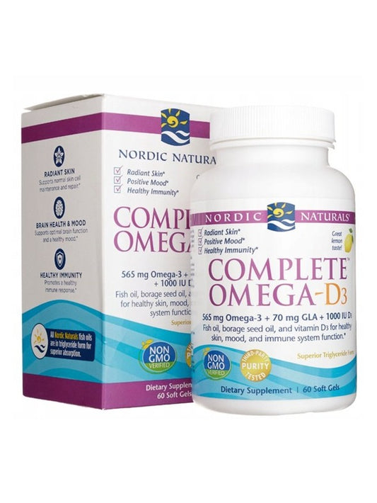 1-Complete Omega-D3, 565mg Lemon - 60 softgels 1