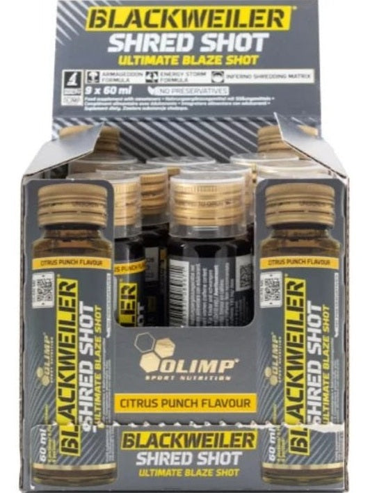 1-Blackweiler Shred Shot, Citrus Punch - 9 x 60 ml. 1
