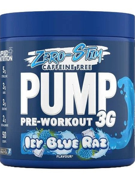 1-Pump 3G Pre-Workout (Zero Stimulant), Icy Blue Raz - 375 grams 1