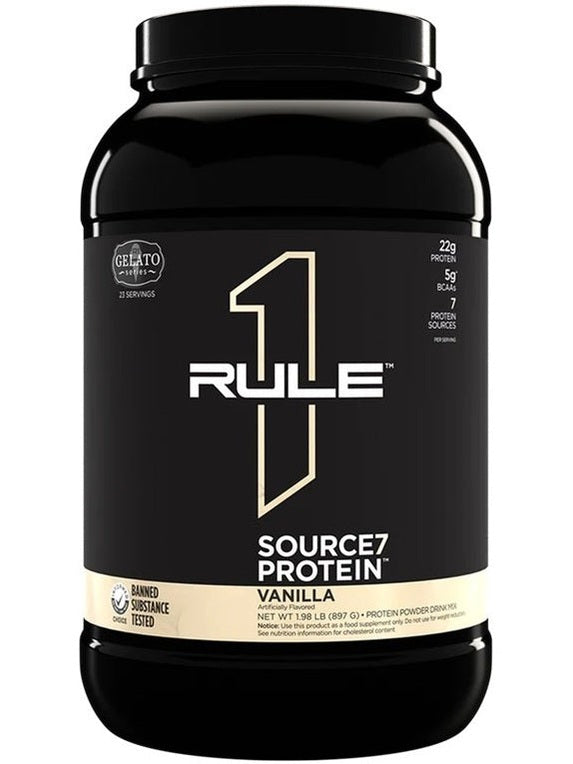 1-Source7 Protein, Vanilla Gelato - 897 grams 1