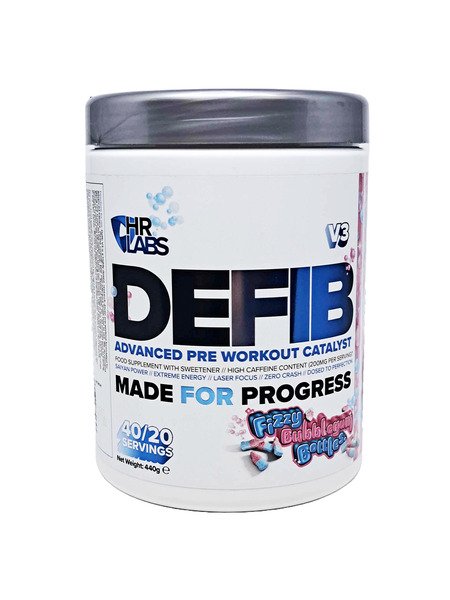 1-Defib V3 - Advanced Pre Workout Catalyst, Fizzy Bubblegum Bottles - 440 grams 1