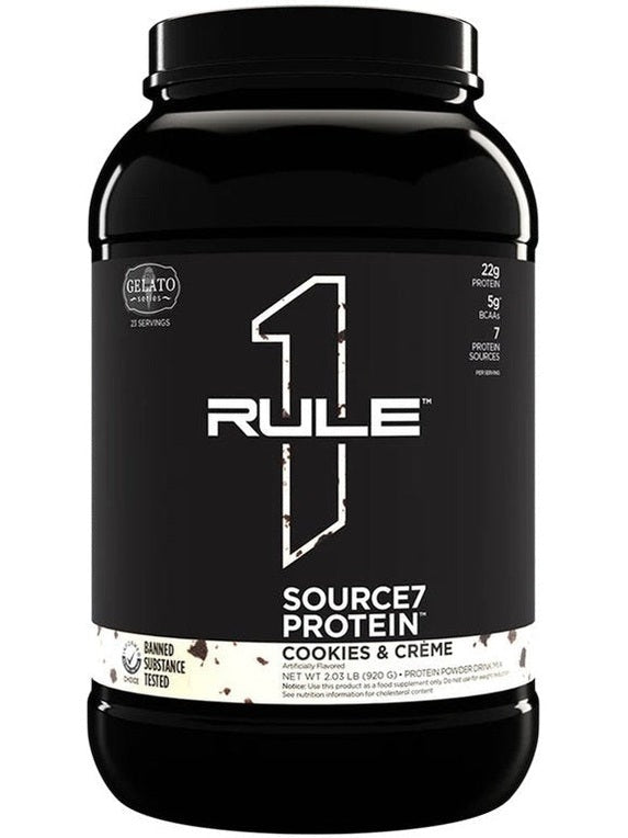 1-Source7 Protein, Cookies & Creme Gelato - 920 grams 1