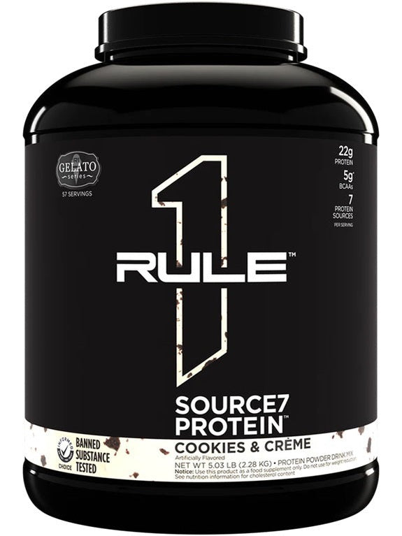 1-Source7 Protein, Cookies & Creme Gelato - 2280 grams 1