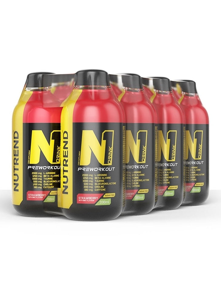 1-N1 Drink, Strawberry with Mint - 8 x 330 ml. 1