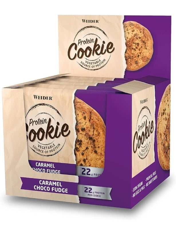 1-Protein Cookie, Caramel Choco Fudge - 12 x 90g 1
