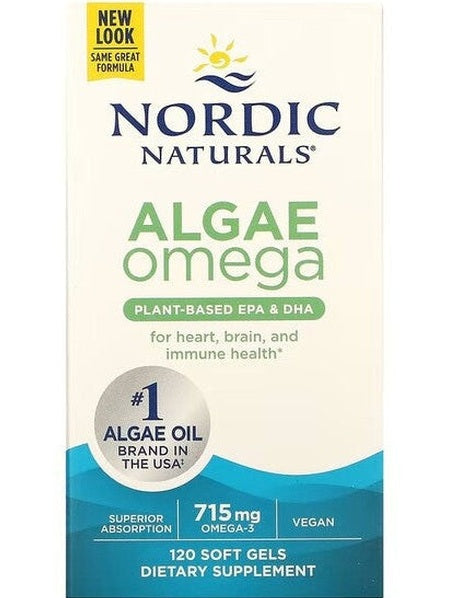1-Algae Omega, 715mg Omega 3 - 120 softgels 1