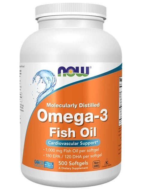1-Omega-3 Fish Oil, Molecularly Distilled - 500 softgels 1