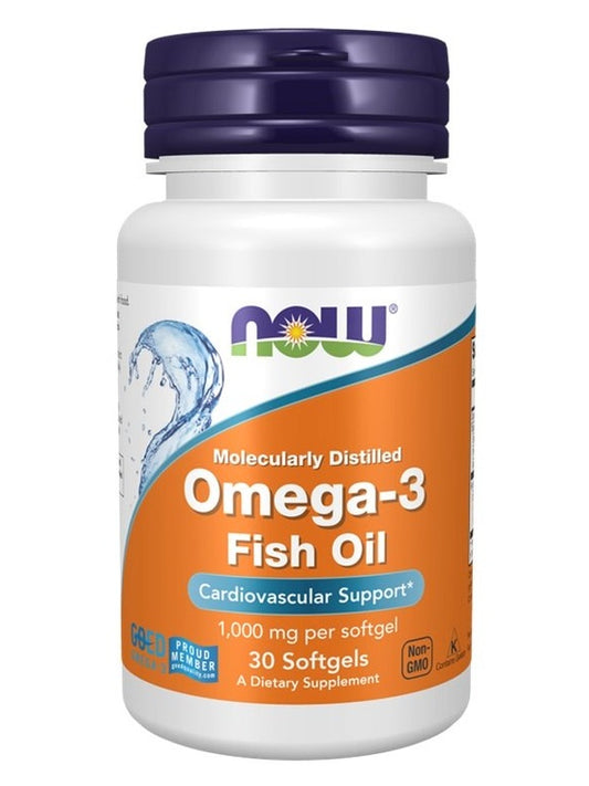 1-Omega-3 Fish Oil, Molecularly Distilled - 30 softgels 1